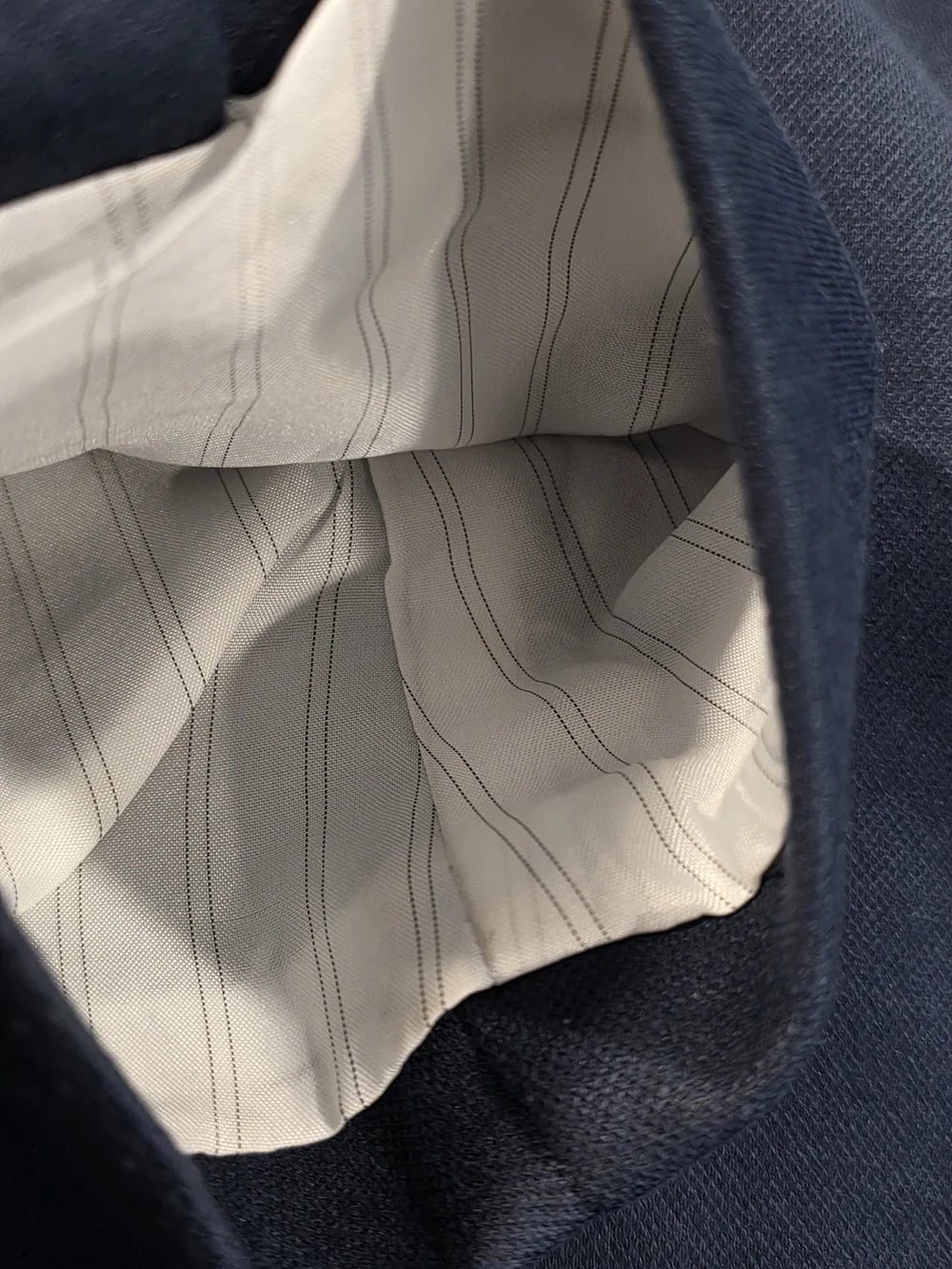 42L Men's Tom Baine Unconstructed Casual Blazer Blue Cotton Flex Sport Coat